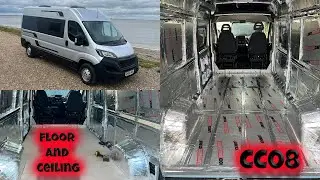 Correctly insulating the Floor and prepping the ceiling - Boxer camper build - CC08