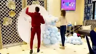 Круглая Фотозона из шаров  Москве / Оформление Фотозоны на крещение своими руками