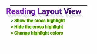 Excel reading layout view