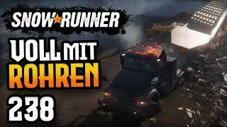 Wir spielen SnowRunner! - Teil 238: Ein Super Heavy voll mit Rohren! Mack Defense M917