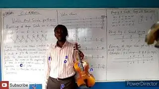 MUSIC -VIOLIN AND SCALE PATTERN