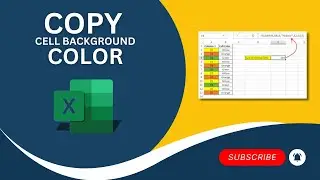How to Copy Cell Background Color in Microsoft Excel