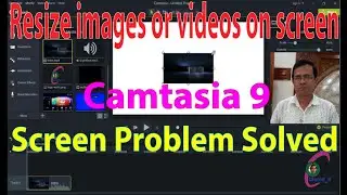How to get the perfect screen size for your videos in Camtasia 9 || Fit Picture or Video on Screen