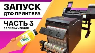 Собираем ДТФ принтер Volk DTF 0,7 на ПГ XP600. Часть 3: заливка чернил