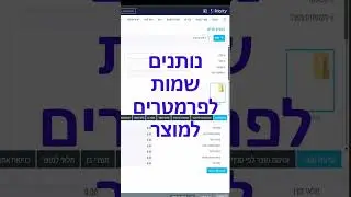 PriorityErp -  שינוי שמות של פרמטרים