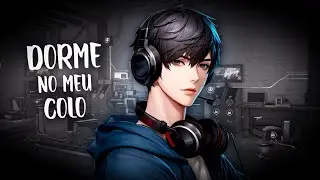 (ASMR) D0RMIND0 NO COLO DO NAMORADO ENQUANTO ELE JOGA...
