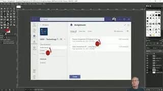 GIMP 06 - Layers - Visible or invisible, Group, Move up and down, Add new, Copy-Paste (Floating)