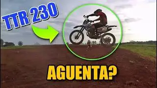 TTR 230 de Trilha de Moto na Pista de VELOCROSS