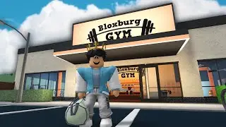 my NEW UPDATE GYM ROUTINE IN BLOXBURG HARD MODE
