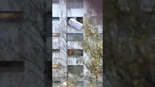 lifting stuff through windows - Risking life 2