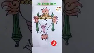 lord Krishna shankh easy drawing #drawing #shorts #krishna #shankh #lordkrishna  #simple #draw #art