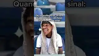 Oq os professores acham que os alunos vão fazer quando toca o sinal: a realidade: kakakakak #shorts