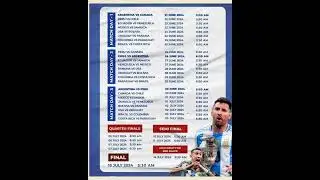 Fixtures of COPA America 🏆⚽2024
