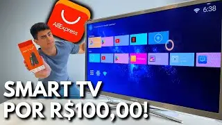 Transformei minha TV ANTIGA em uma SMART TV com apenas R$100,00! STICK TV do ALIEXPRESS