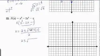 Graph polynomial by finding intercepts and using leading coefficient test (end behavior)