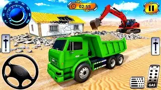 Kamyon ve Kepçe İnşaat Simülatör Oyunu - Hafriyat Kamyonu Sürüşü - Android GamePlay