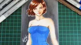 Jill Valentine Resident Evil 3 Copic Markers Illustration [ITA sub ENG]
