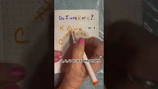 Do I use a k or a c for the (k) sound in the initial or beginning of a word?