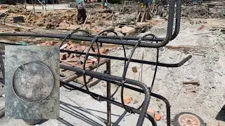 Column - How to Bend Circular Column Stirrups | Round Column Steel Rebar Links | Column Stirrups