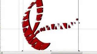 Digital calligraphy - Draw over to cut from an e - 40 fps