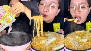 FIRST TIME i EAT🥵SAMYANG BULDAK CREAMY CABONARA🥵CARBO 🌶️@SebastianJ
