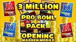 3 MILLION PRO BOWL PACK OPENING 94+ PULLS!!! Madden Mobile|DThackz