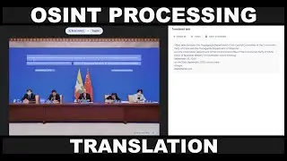OSINT Processing: Translating Text