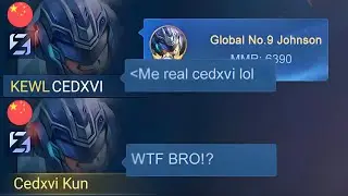 I MET ANOTHER CEDXVI in SOLO RANK!🗿(He says im fake😅) - Mobile Legends