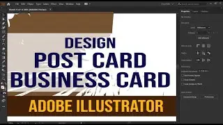 Post Card or Business Card Design | Adobe Illustrator