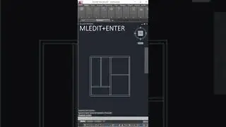 Draw The Easiest Houses Wall In AutoCAD #shorts