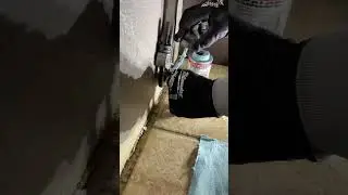 capping a gas line behind a stove 