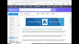 Received My December 2021 MS Cloud Skills Challenge Exam Voucher