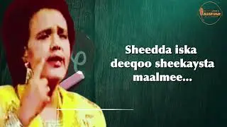 SHAANSHAAN | AXMED C. CIGAAL & SAHRA AXMED | XASAN GANEY| LYRICS
