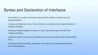 Syntax and Declaration of Interfaces | Lecture 20: Interface-I