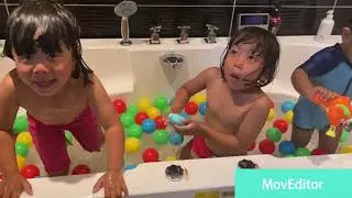 Bath Time With Siblings