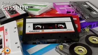 Blender 3D Cassette (timelapse)