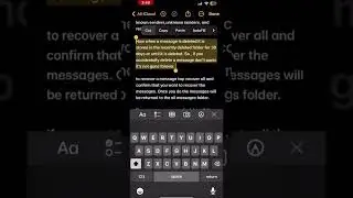 How To Cut Copy And Paste Text in Notes