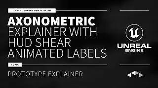 ISO/AXONOMETRIC EXPLAINER - WITH HUD SHEAR ANIMATED LABELS - UNREAL ENGINE - UE4 - UE5