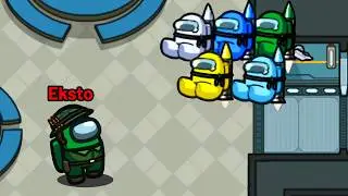 I BLEW EVERYONE UP IN THE AIR WITH A ROCKET! 😂 AMONG US ROCKET MODE | Eksto Ömer
