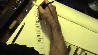 plastic guitar paintbrush Drawing