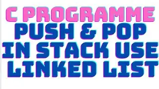 c program for stack push pop using linked list