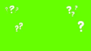 Question Mark Green Screen  ❔ ❓
