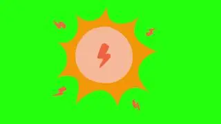 Green Screen : Sun Animation : No Copyrights