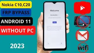 FRP BYPASS NOKIA C10, C20, C30 WITHOUT PC | REMOVER CONTA GOOGLE NOKIA C20 SEM COMPUTADOR