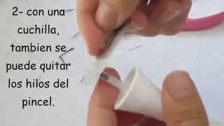 DIY. NAIL. CREA TU PROPIO PINCEL PARA DECORAR TUS UÑAS. BRUSH 