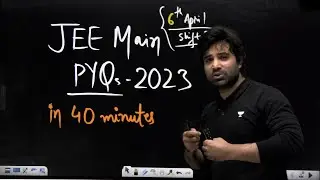 Live Speed Solving  JEE Main 2023 PYQs