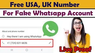 How to get a free USA number for Whatsapp 2022 - Whatsapp trick 2022 - Get U.S fake number free (+1)
