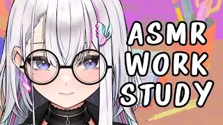 ASMR | Work Study Aid Relaxing Whispers Keyboard Typing Sounds