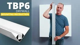 TBP6 LED Drywall Profile for inner Corners | installing instruction