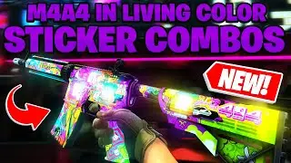 M4A4 IN LIVING COLOR STICKER COMBOS - CS:GO